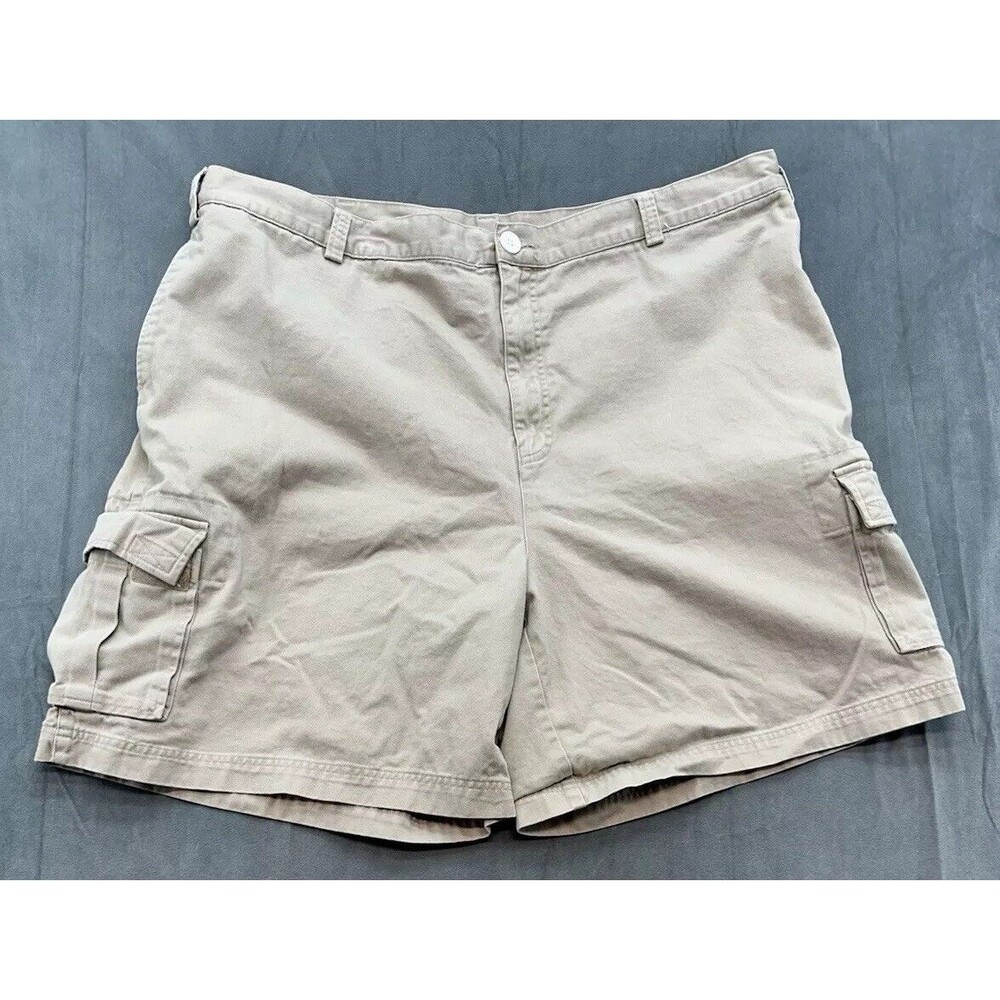 Walt Disney World Khaki Beige Cargo Shorts Men's 44 Mickey Mouse STAINS